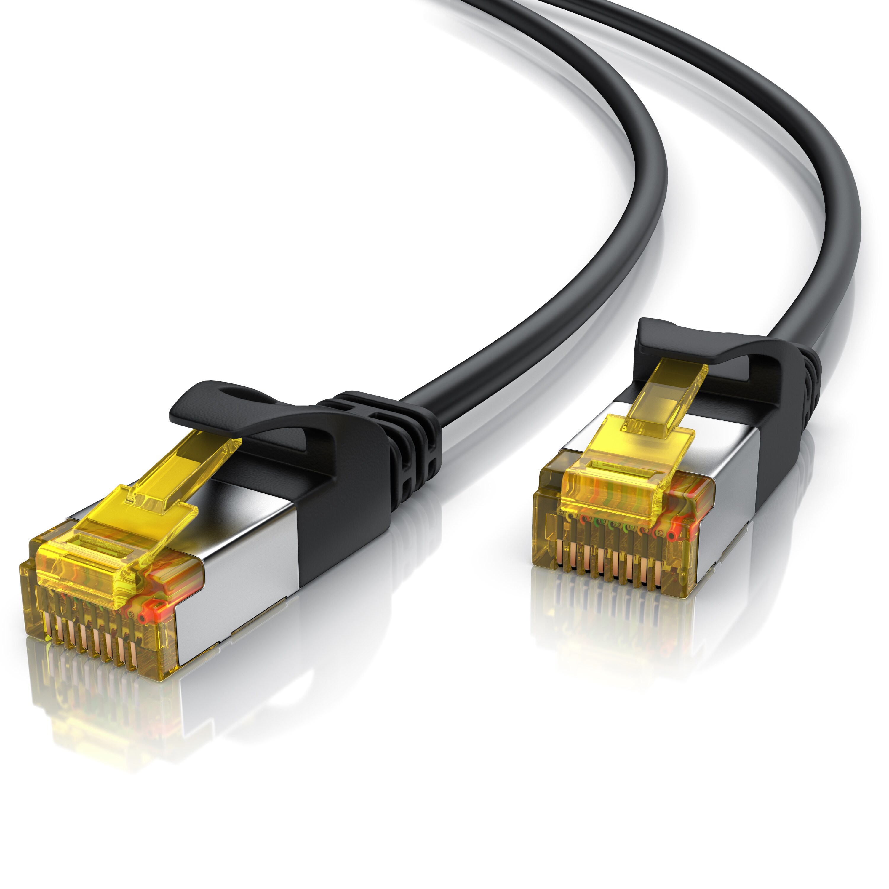 Primewire Ultra Slim Patchkabel Cat 7 - LAN Ethernet Gigabit Kabel - 10000 Mbit - U/FTP PIMF Schirmung - Netzwerkkabel - 20m