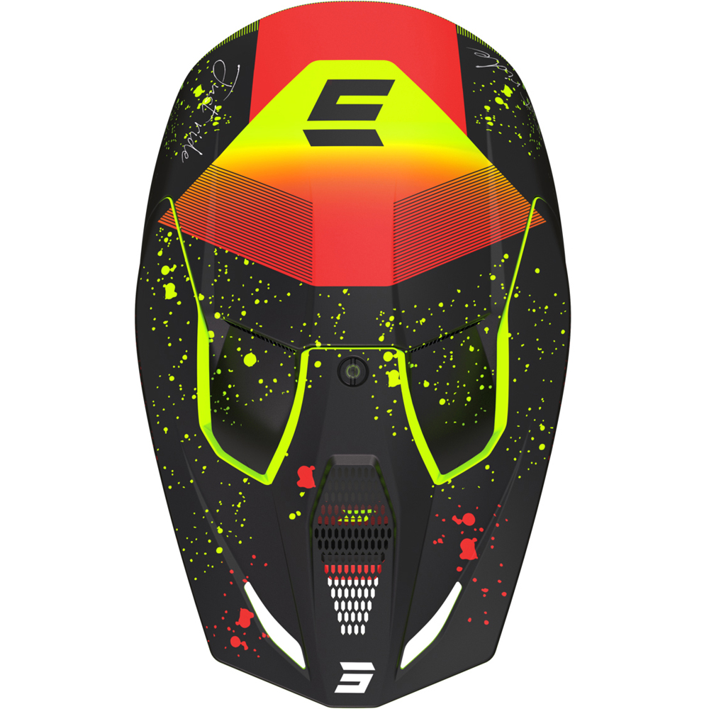 Shot - Casque Furious Matrix Noir Mat / Rouge / Jaune