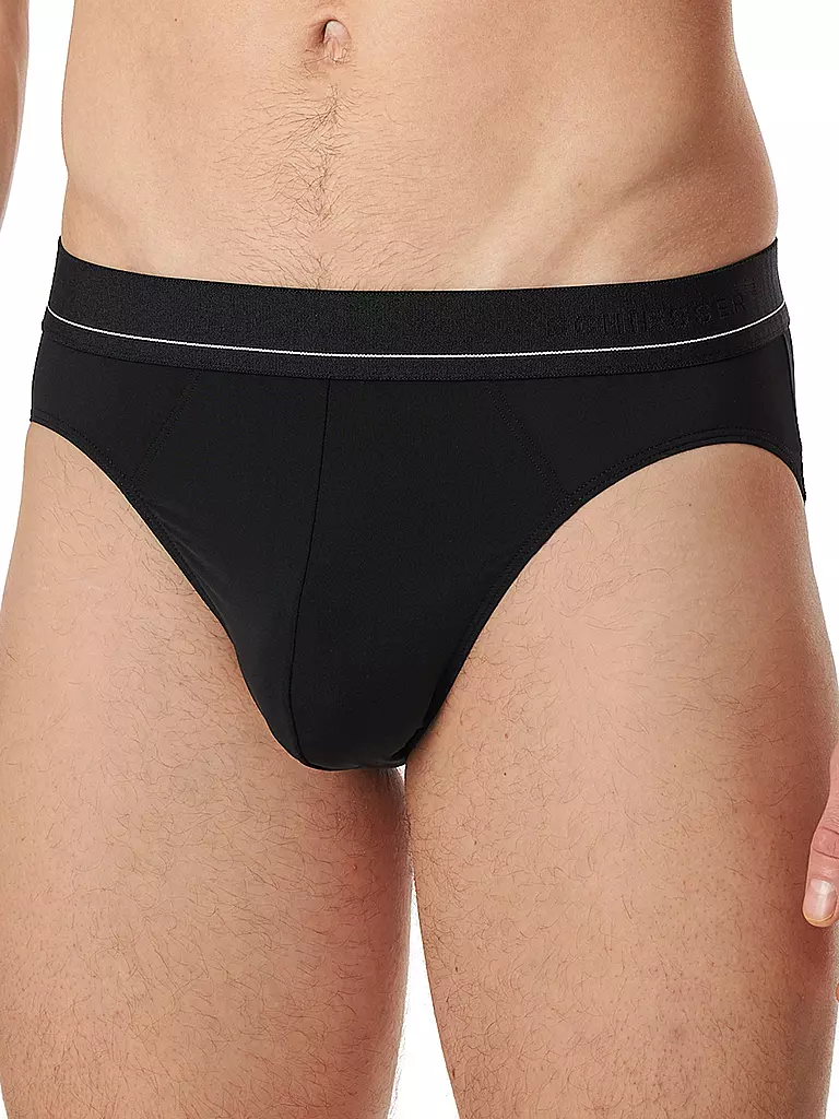 SCHIESSER Rio-Slip schwarz  schwarz