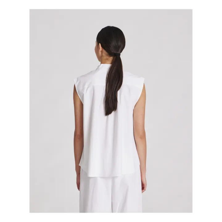 GAI+LISVA Top Elisa Popeline de Coton Bio | Blanc