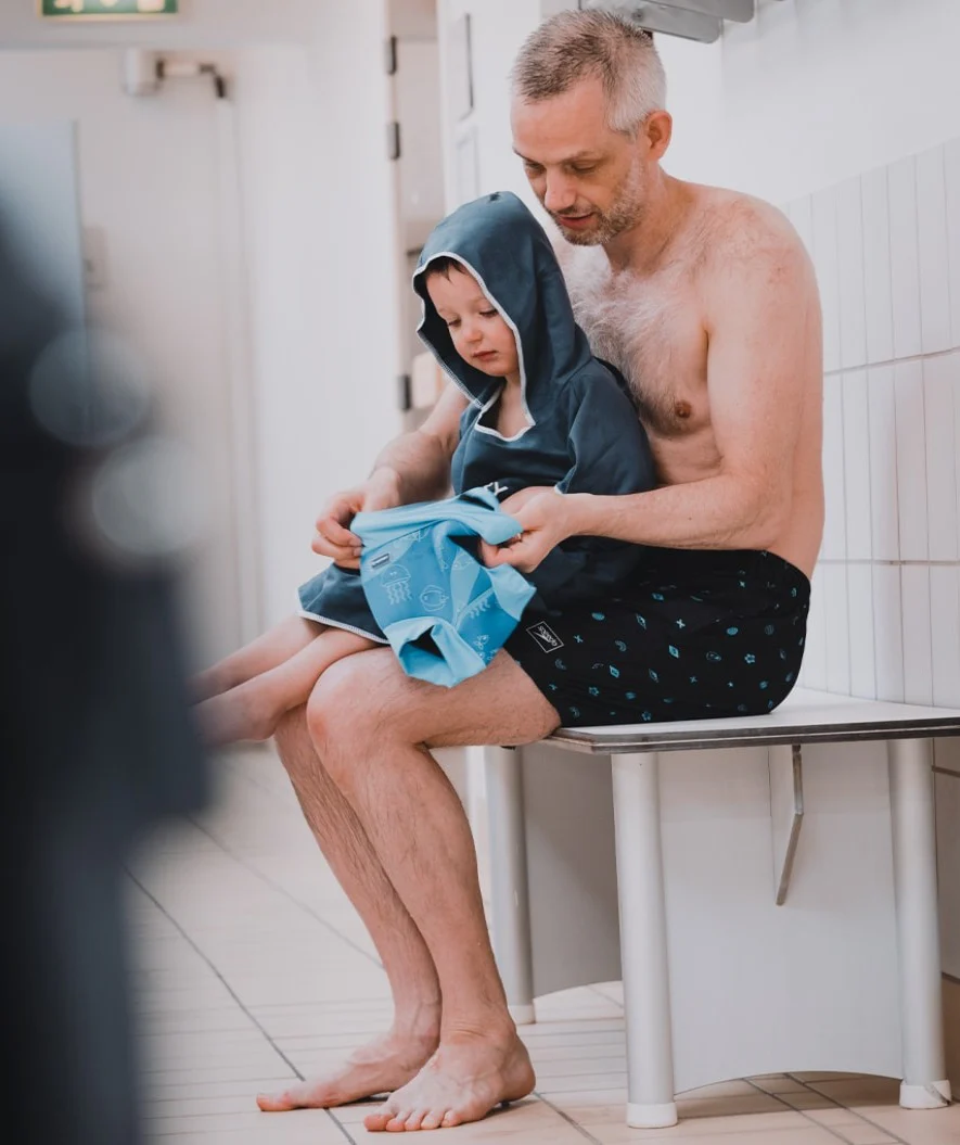 Watery blebadebukser til børn - Neoprene Swim Nappy - Atlantic Blue