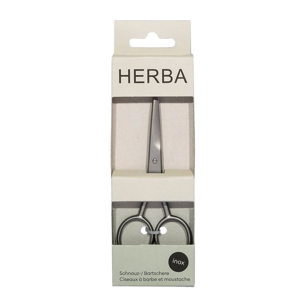HERBA Schnauz Bartschere<br>1 Stück, Inox