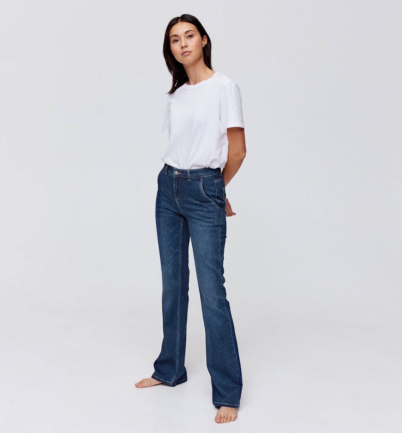 Jean flare Femme EUGENE - Jean rinse