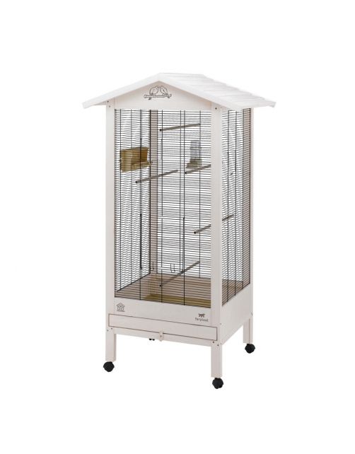 Ferplast Voliere Hemmy - Vogelverblijven - 84.5x65.5x165 cm Wit