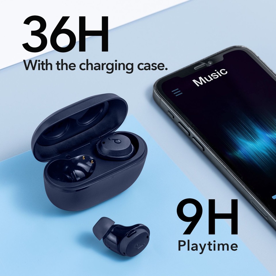 Anker - Høretelefoner - Soundcore Dot 3i - Blå v2