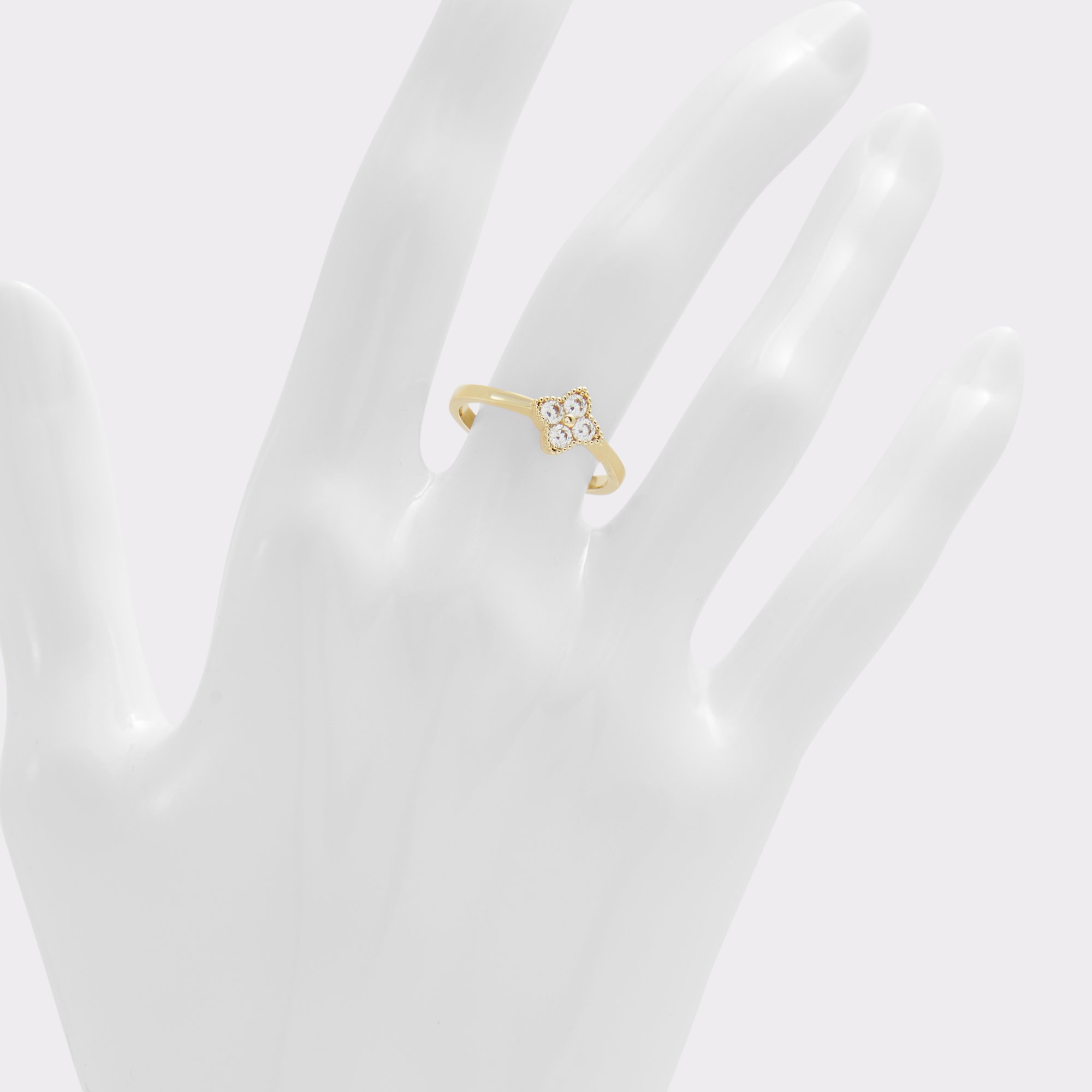Icongemie Gold-Clear Multi Women Rings
