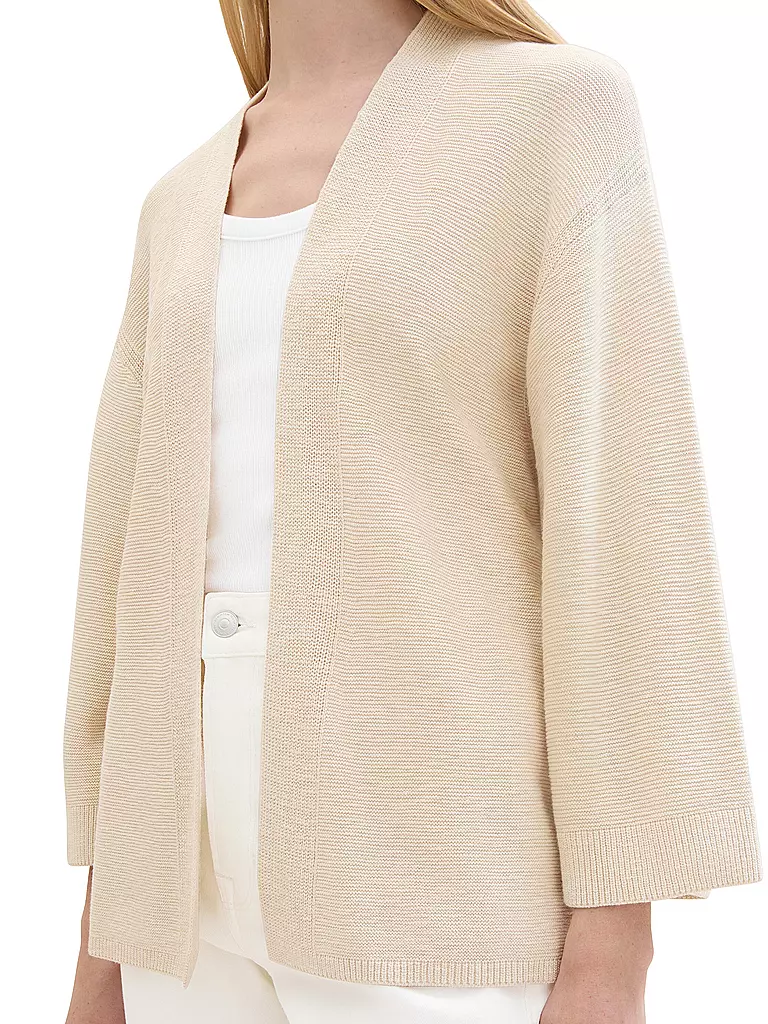 TOM TAILOR Strickjacke  beige