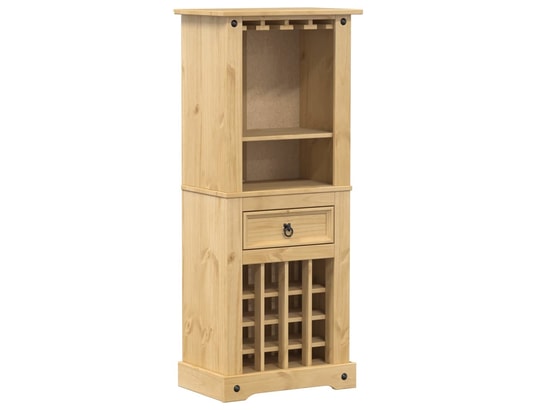 VIDAXL - Casier à vin corona 56x35x120 cm bois massif de pin