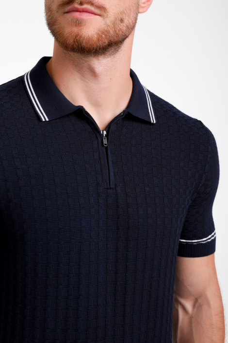 Gabbiano blauwe heren polo