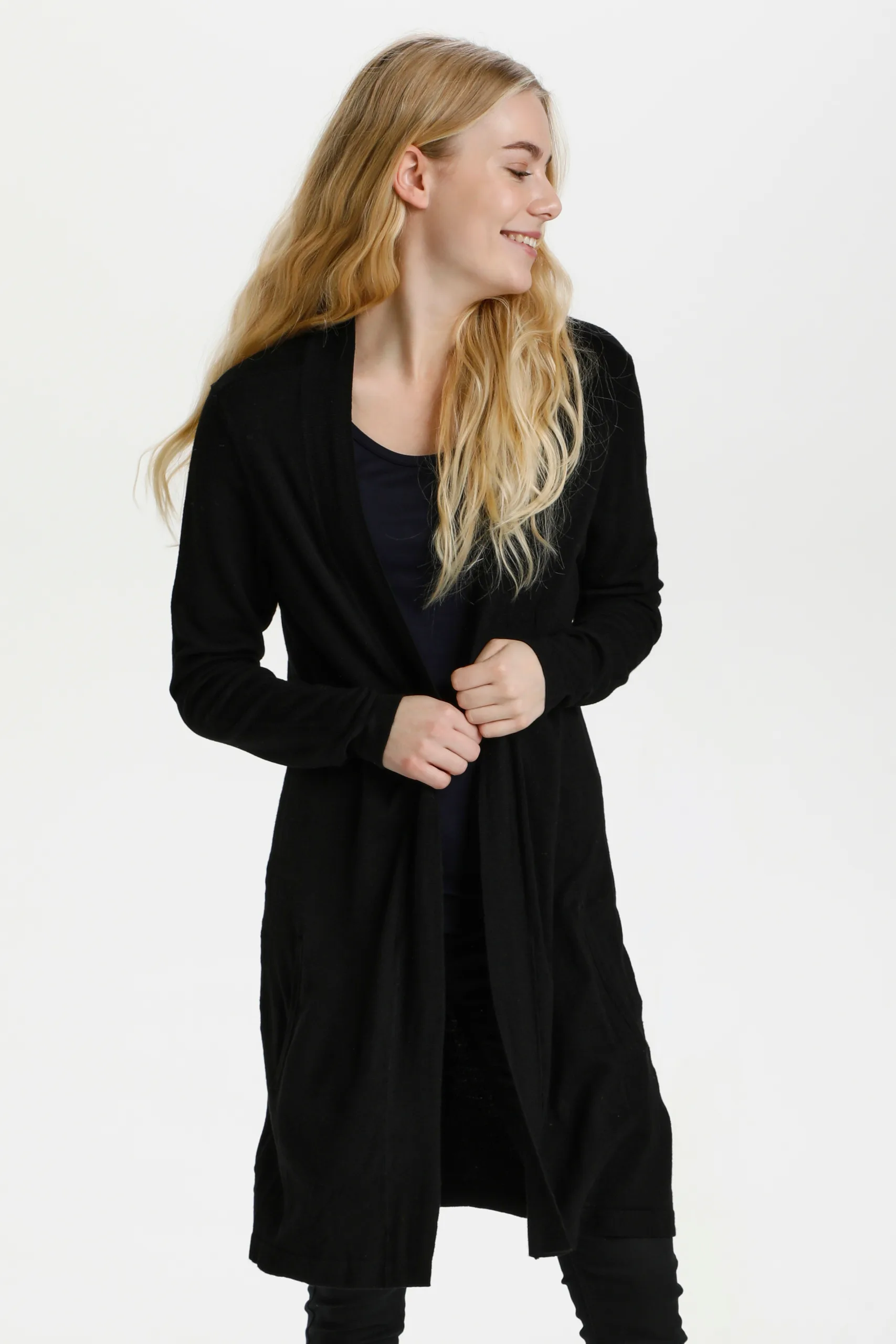 Culture - Annemarie Long Cardigan - Black