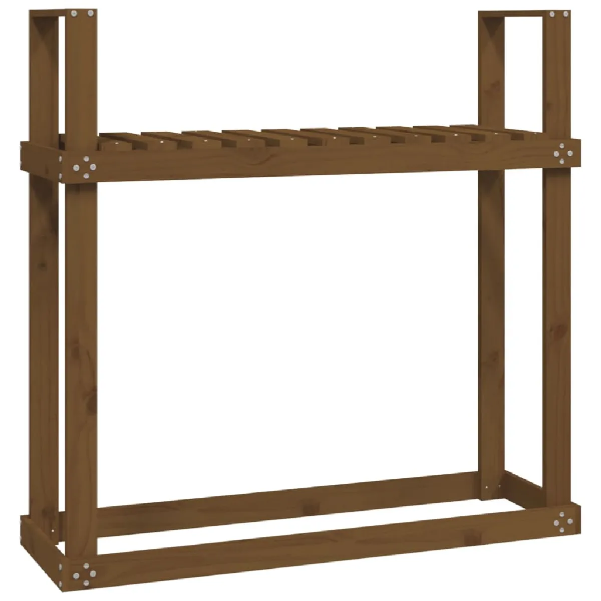 vidaXL Support bois - Marron miel