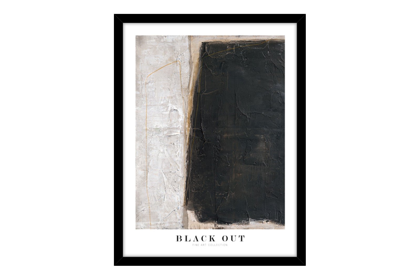 Black out 30x40 cm Black Frame