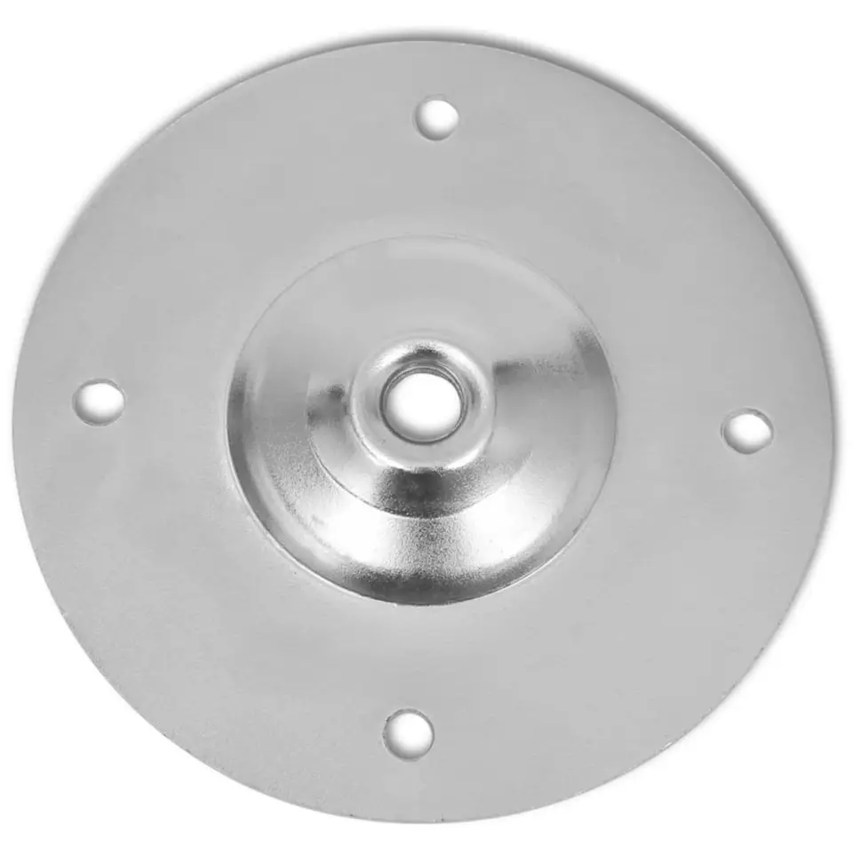 vidaXL - Tafelpoot - Zilver - IJzer - 2 stuks