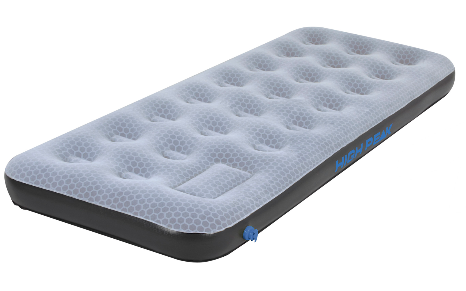 High Peak Comfort Plus Air bed Luftbett mit integrierter Pumpe 185 x 74 cm grau/blau/schwarz Single
