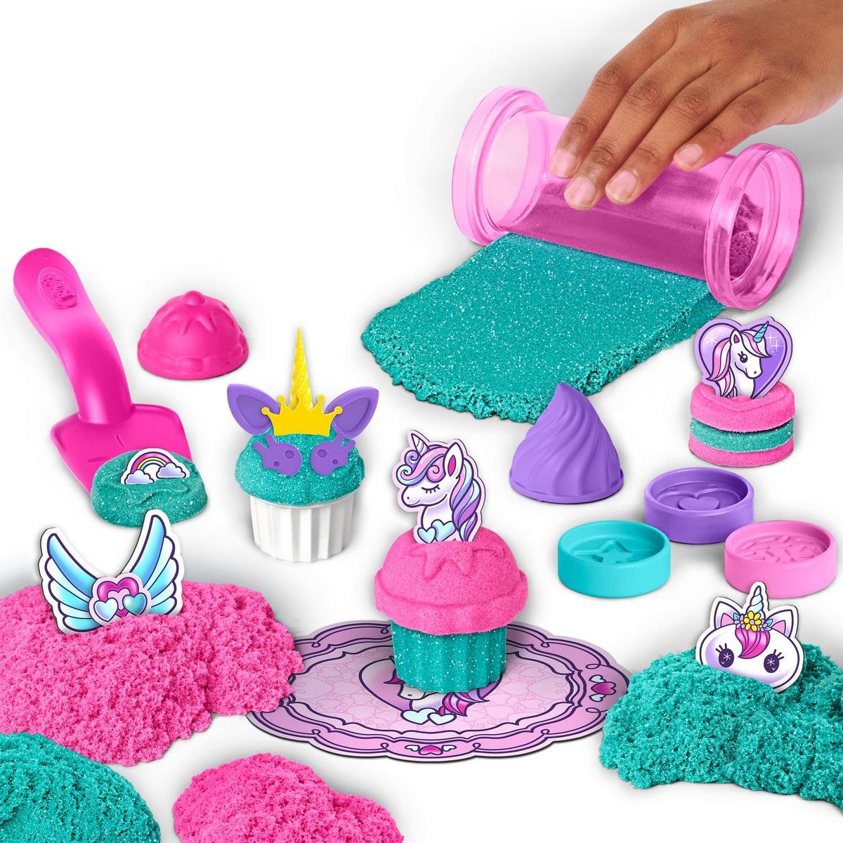 Kinetic Sand - coffret patisserie Licorne