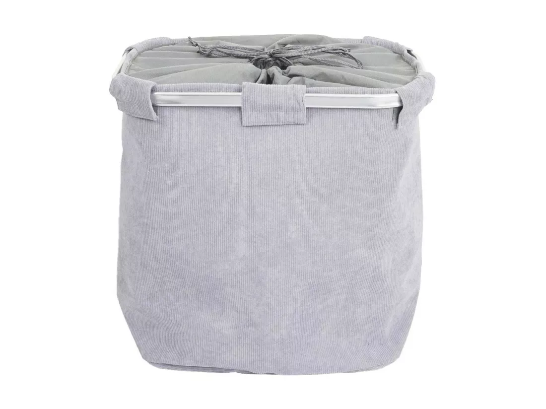 Collecteur de linge MCW-C34, velours gris