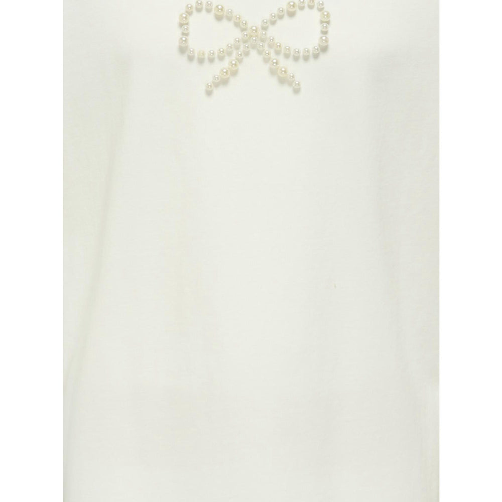 Køb kids ONLY Cloud Dancer Bow Kogkate Life Ss O-Neck Pearl Top Jrs