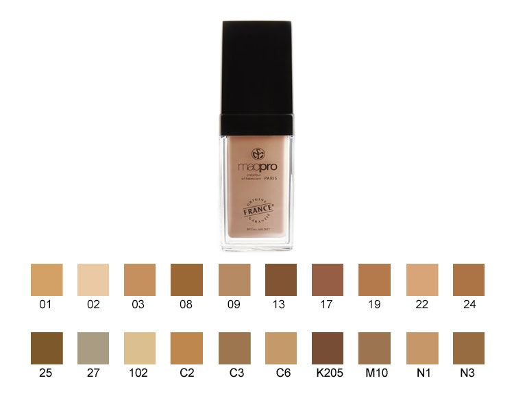 Maqpro - Fond de Teint Fluide HD OHNE Parfum, 25ml