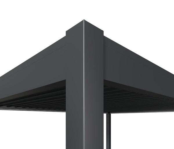 Weide Wand-Pergola LED E-Deluxe Plus 4x6, ca.