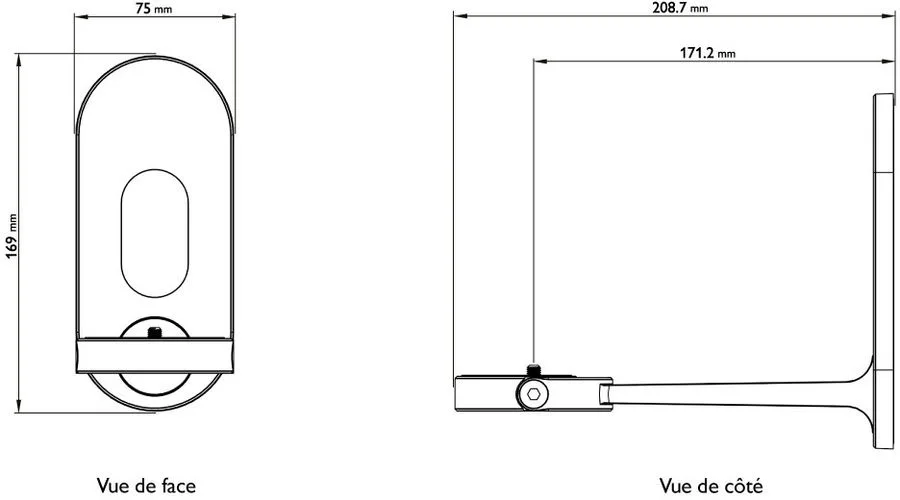 KEF B1 Silver (la paire) Supports pour enceintes