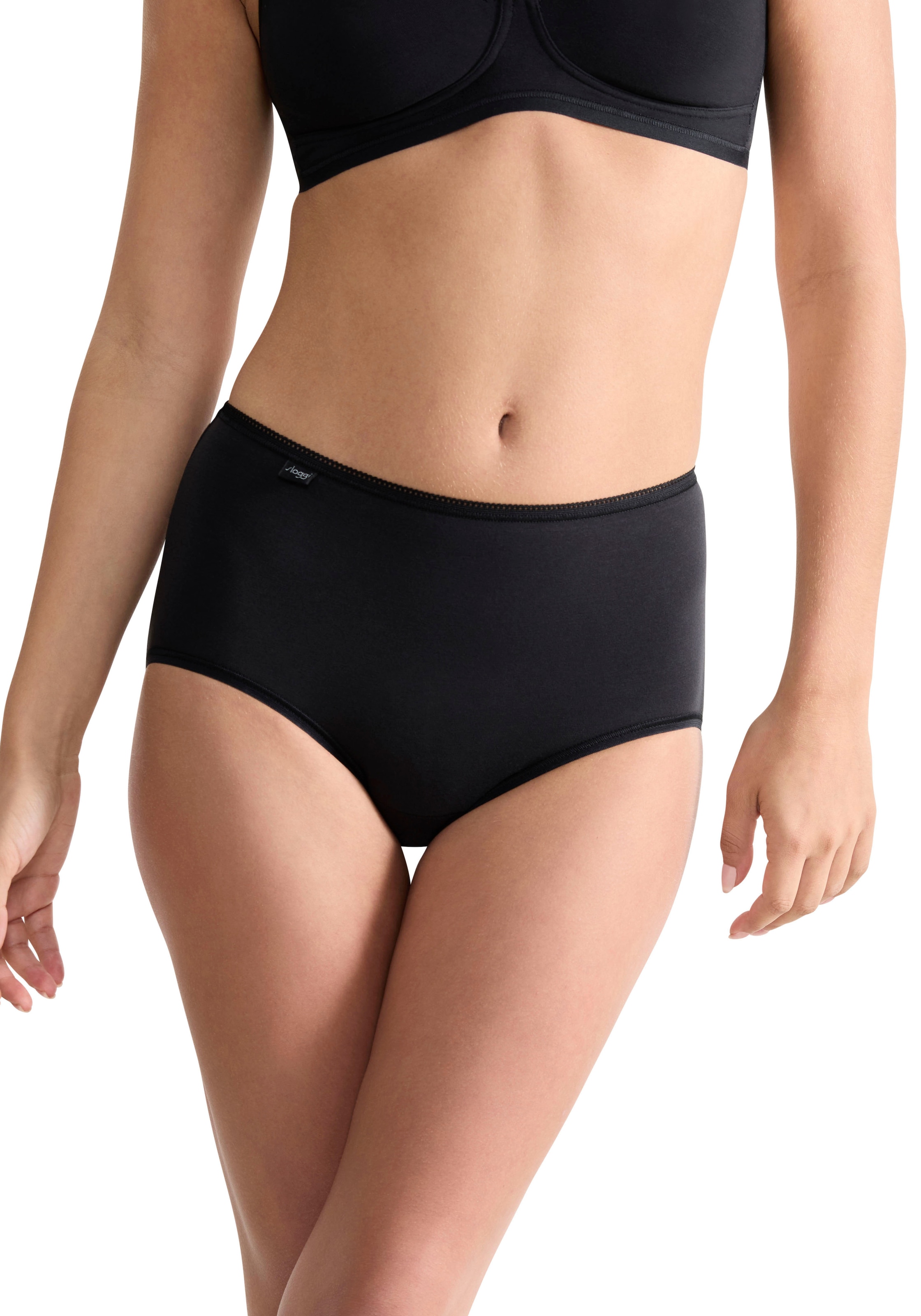 sloggi Midislip »24/7 Cotton«, Spitze, blickdicht, weiche Baumwollmischung, elastisch