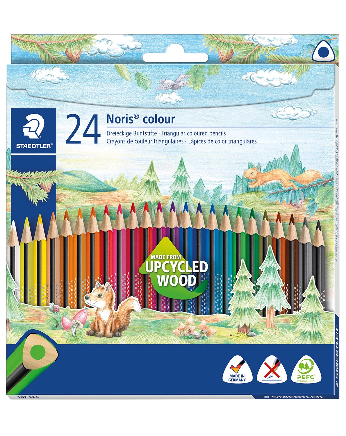 Buntstift NORIS COLOUR TRIANGULAR 24er Set