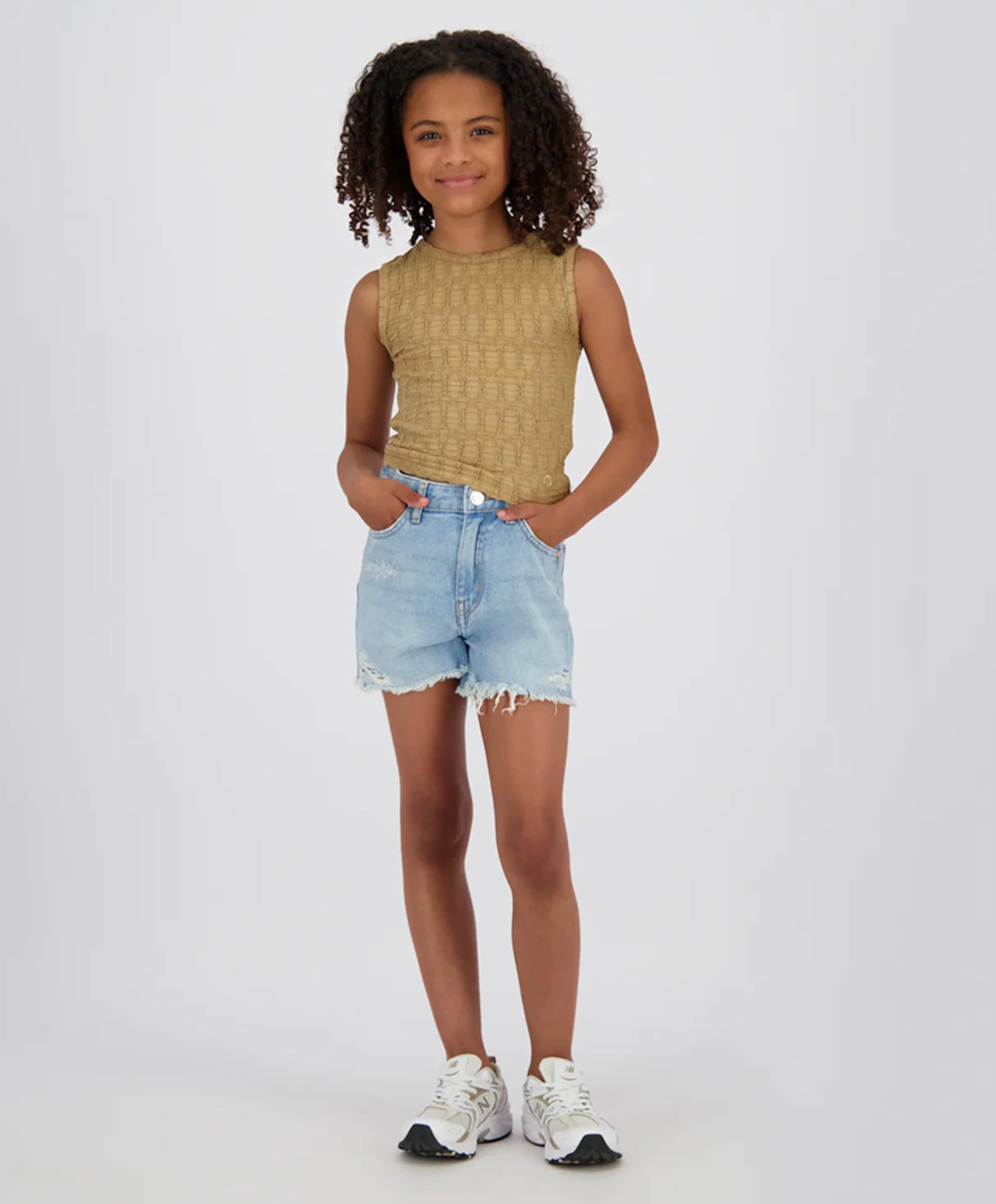 Raizzed Paramaribo Crafted meisjes korte broek blauw
