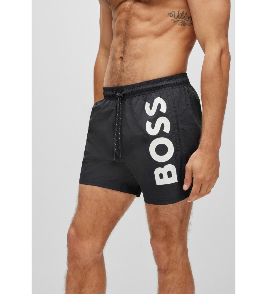 Maiô BOSS com estampa de polvo, preto