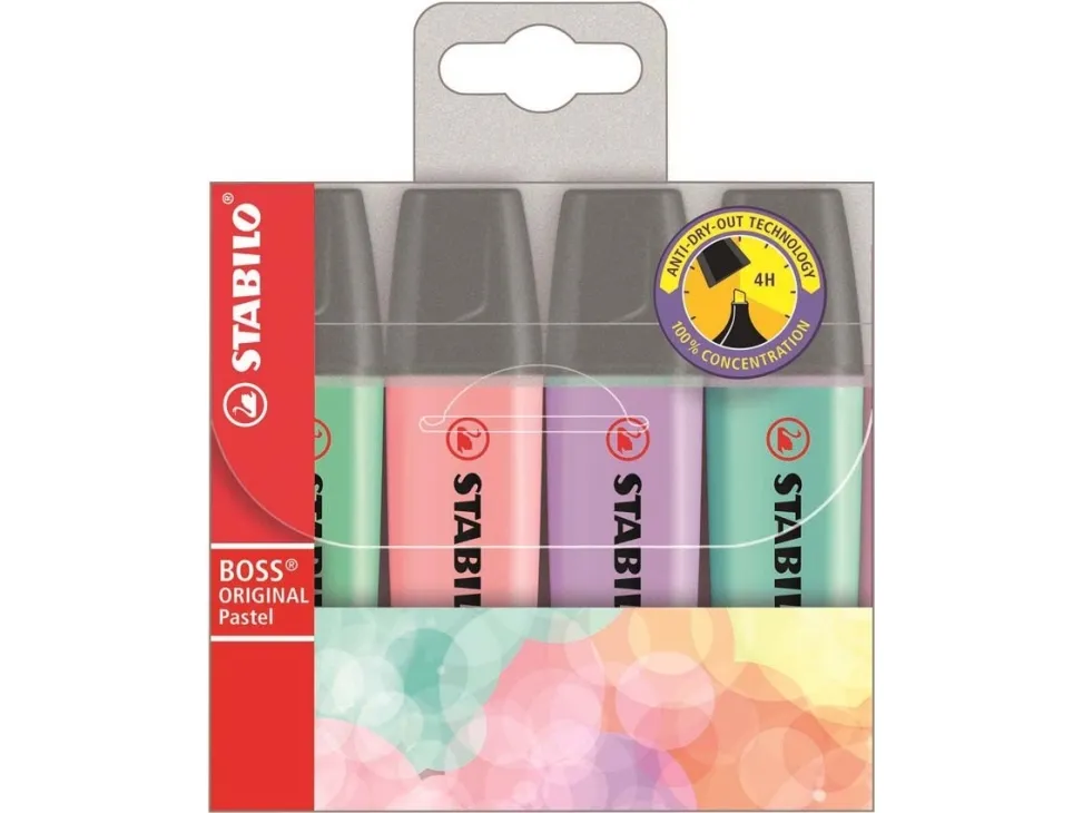 Stabilo Boss® Original Pastel med 4 stk.