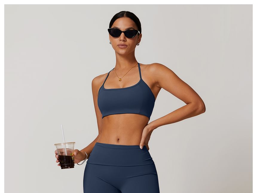 Skinniano - Lage Yoga Shorts met Effen Taille