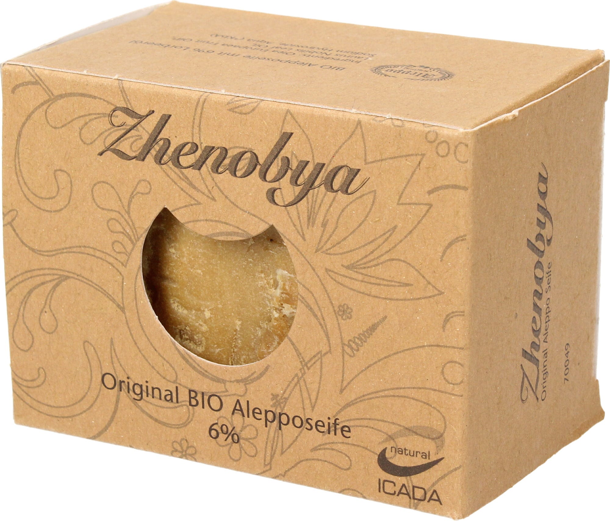 Zhenobya  Bio-Alepposeife 6%, 200 g