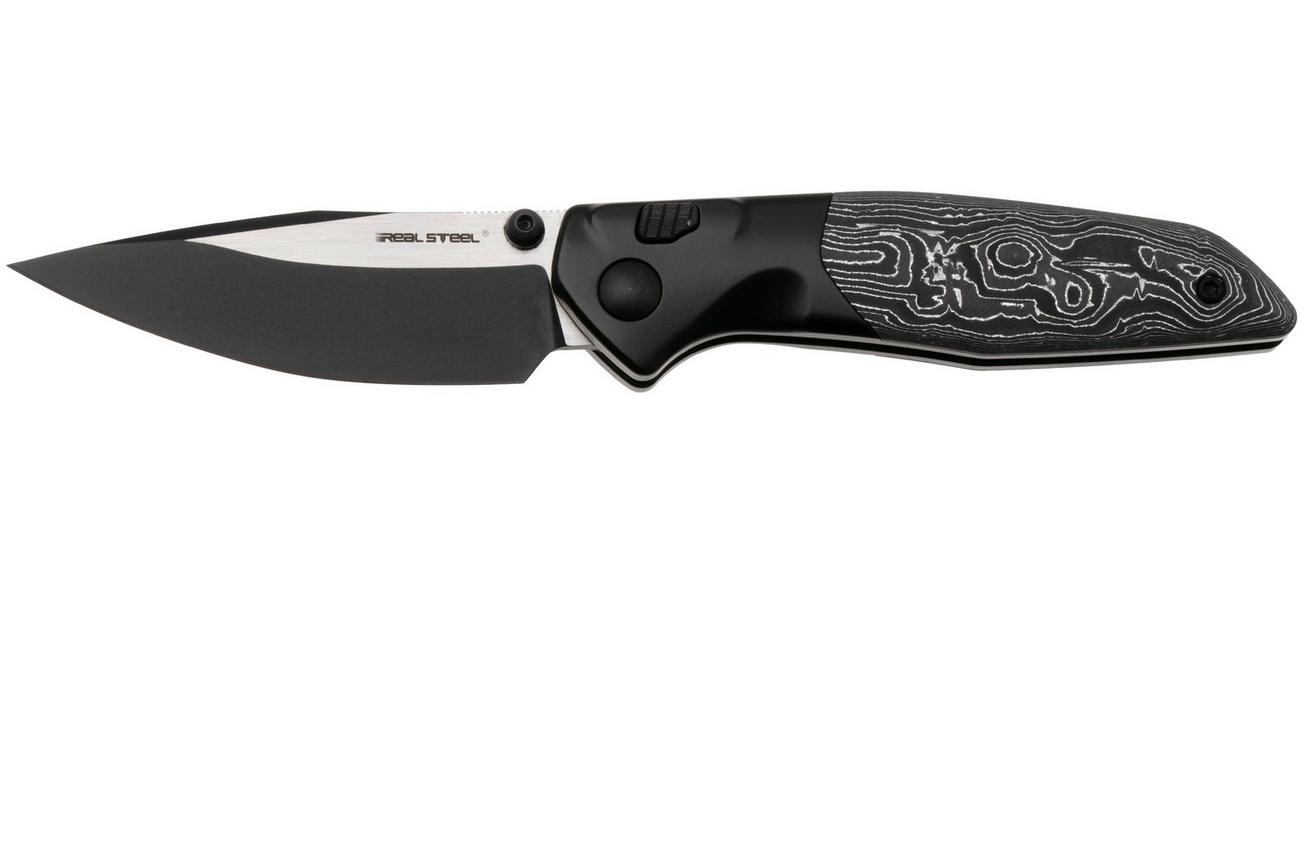 Real Steel Hoeft 7901AF Two-Tone S35VN, Titanium Aluminium Foil Carbon Fiber, zakmes, Austin Fox design