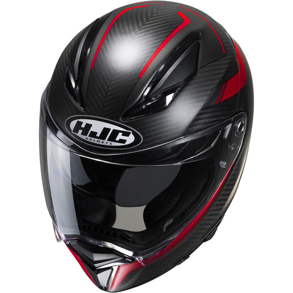 HJC - Casque F70 Carbon Ubis MC1SF / Noir / Rouge / Mat