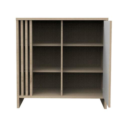 Commode 1 Porte 3 Niches TOKYO Blanche - SAUTHON