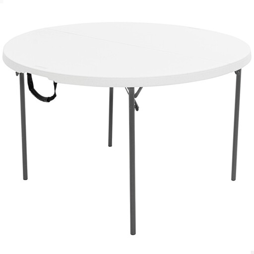 Mesa redonda dobrável Lifetime Ø122 x 74 cm