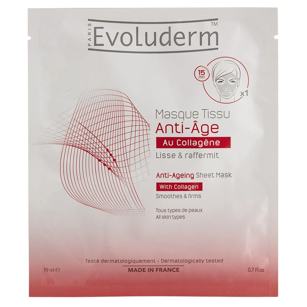 Masque tissu Evoluderm anti âge collagène