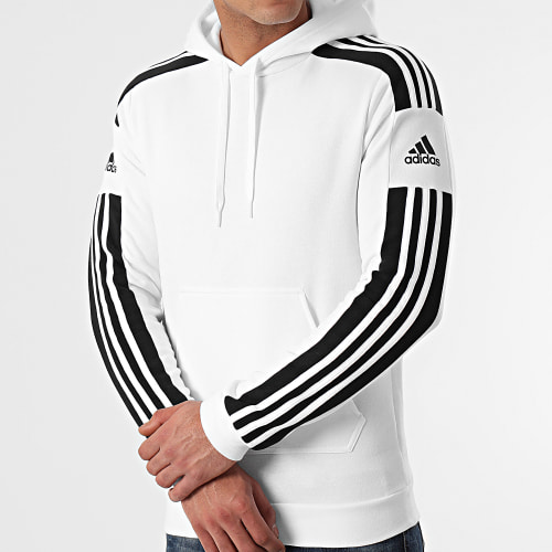 Sweat Capuche A Bandes GT6637 Blanc