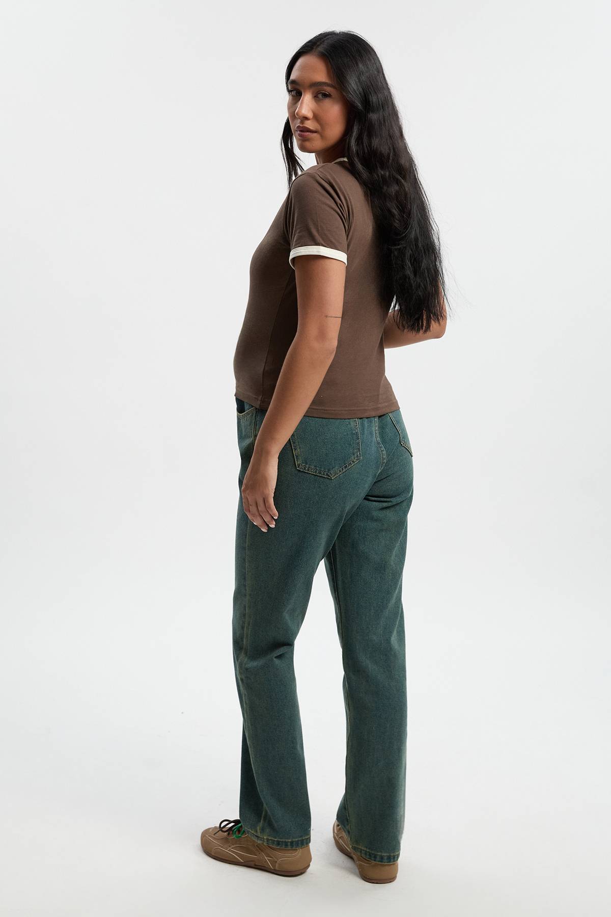 boohoo Jeans de Maman Maternité Over The Bump