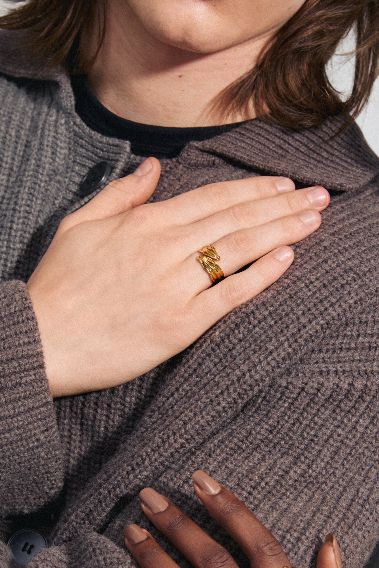 PILGRIM  ELISSA ring - guldbelagt