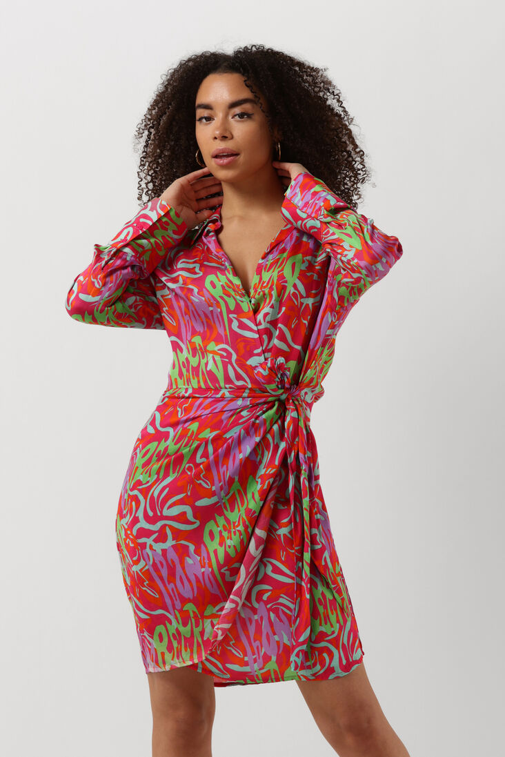 IBANA roze ibana mini jurk delton