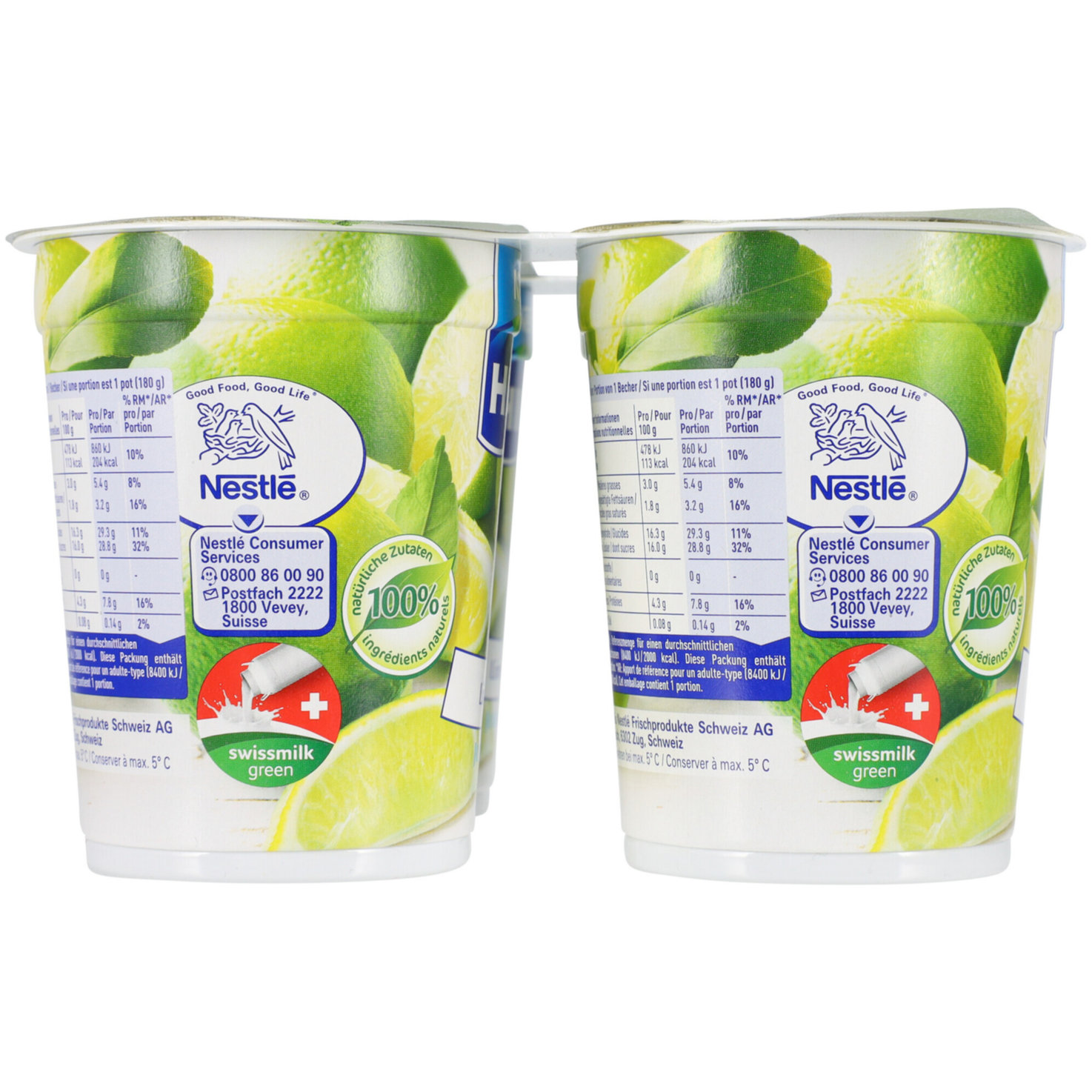 Hirz Joghurt Limette 4x180g