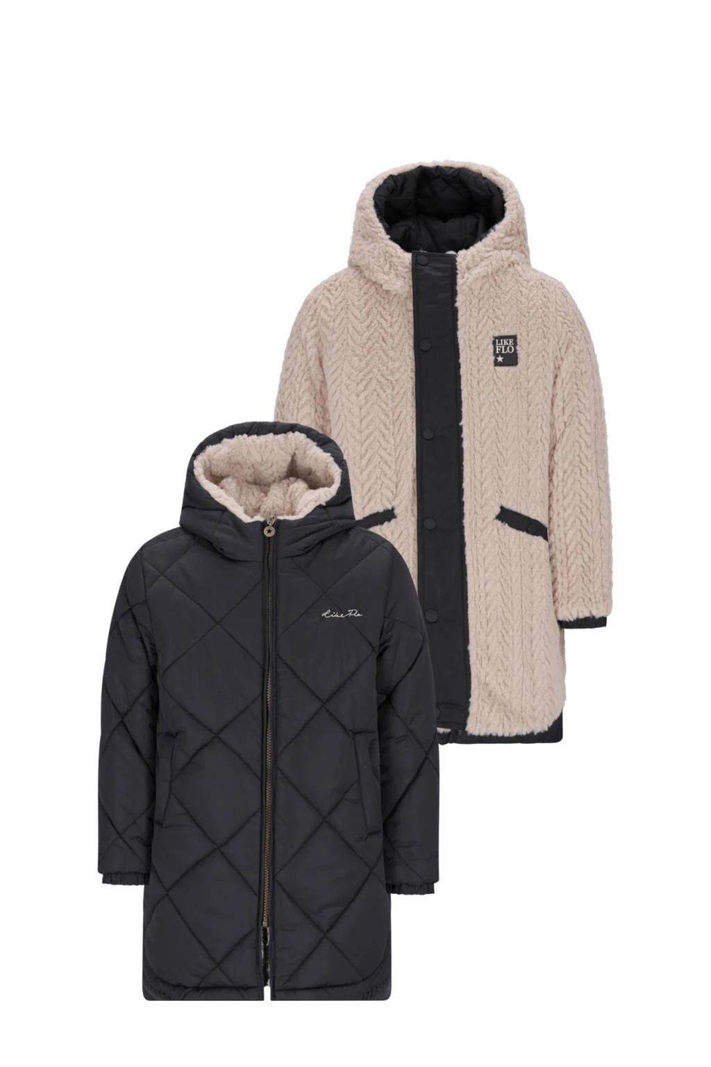 Like Flo reversible jas antraciet
