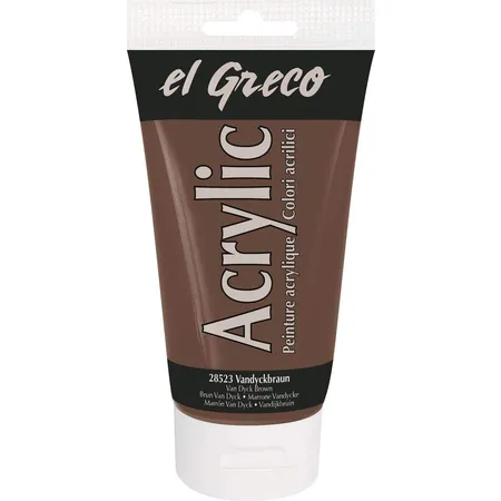 KREUL el Greco Acrylic Vandyckbraun 150 ml Tube