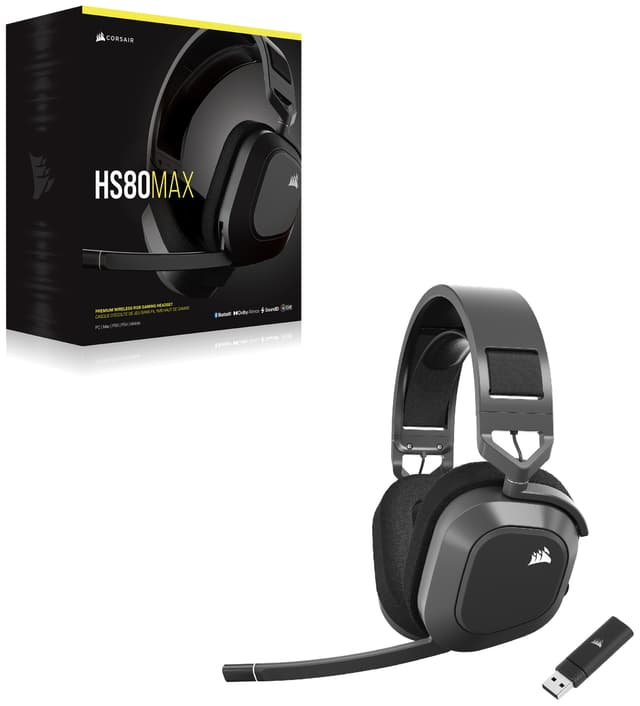 Corsair HS80 Max trådløse gaming-høretelefoner (grå)