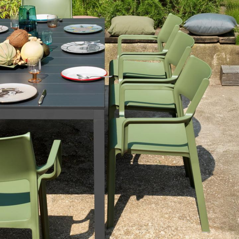 Nardi Trill tuinstoel met armleuning Bianco
