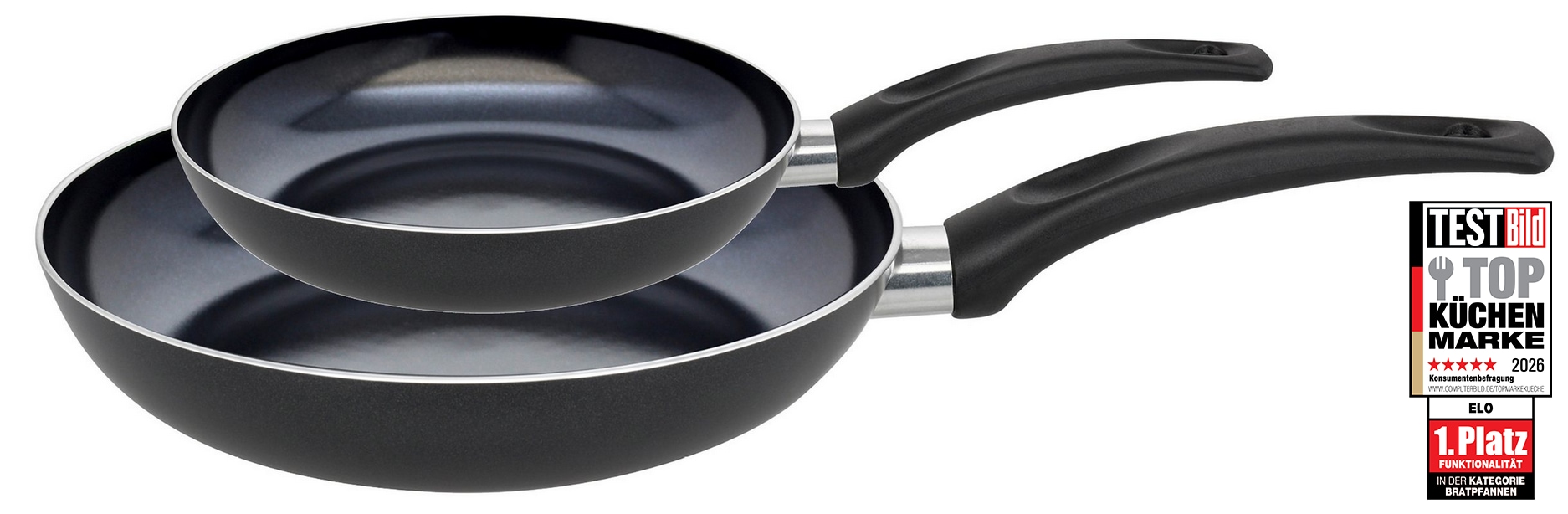 Elo Basic Pfannen-Set »Bratpfanne Prima Cucina, Set 2-teilig« Aluminium Set, 2 Stk. tlg. kratzfest