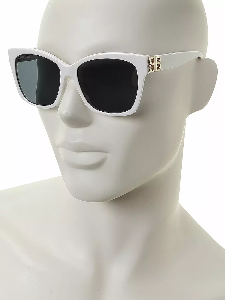 BALENCIAGA Sonnenbrille BB0102SA 4 weiss