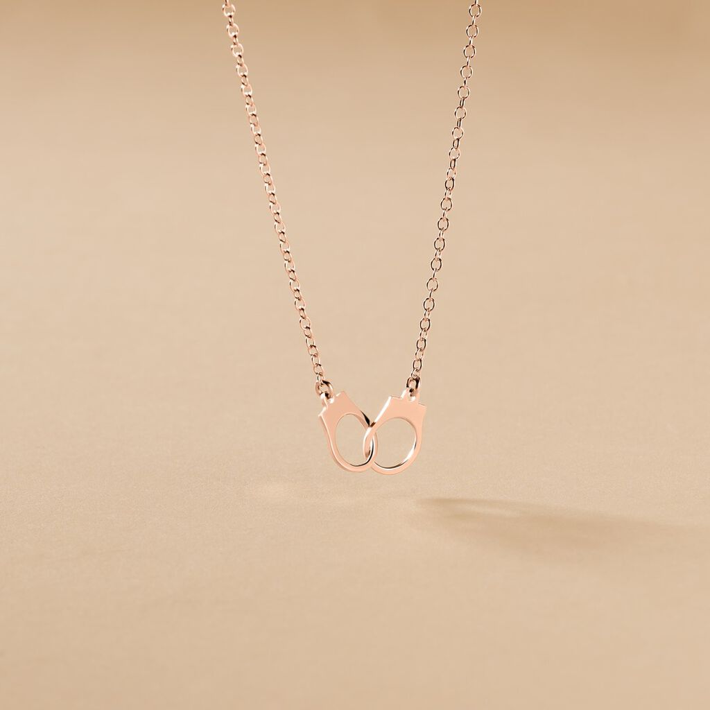 Collier Argent Rose Kim