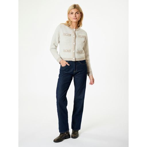 Neo Noir Vivia Knit Cardigan, Beige Melange, 36