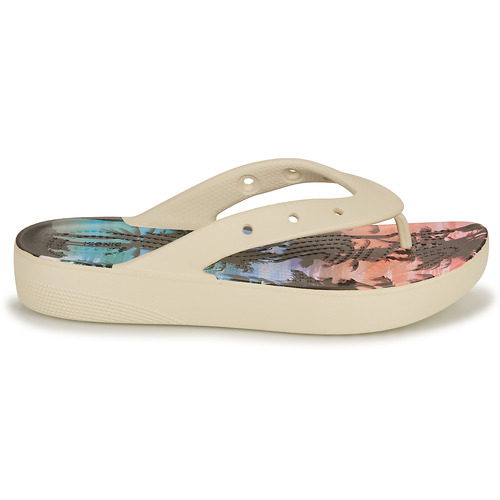 Crocs - CLASSICPLATFORMRETRORESORTFLIP - Multicolore